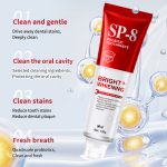 SP-8 Probiotic Whitening Toothpaste Probiotic Peppermint Freshness Removes Yellow and Tobacco Stains - Image 3