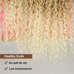 Organic Protein Fiber Water Wave Jerry Curly Wavy Heat Resistant Synthetic Hair Weave Bundles Extensions - Image 5