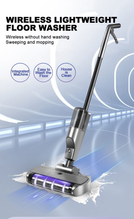 Wireless Handheld Rechargeable Electric Mop Floor Cleaner With Water Spray