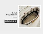 Ladies' large capacity bamboo-strip shoulder bag with ample capacity - Image 8