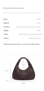 Handmade Braided Pu Soft Leather Frosted Material Braided Bag - Image 9