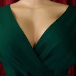 V-neck, sleeveless, full-skirted evening gown - Image 4