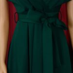V-neck, sleeveless, full-skirted evening gown - Image 5