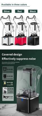 Smoothie Machine  Touch Screen Panel Sound Insulation Ice Blender 2.2L - Image 4