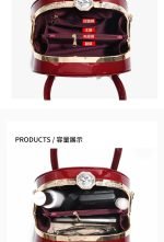 Clasp handbag with luxurious shiny material - Image 7